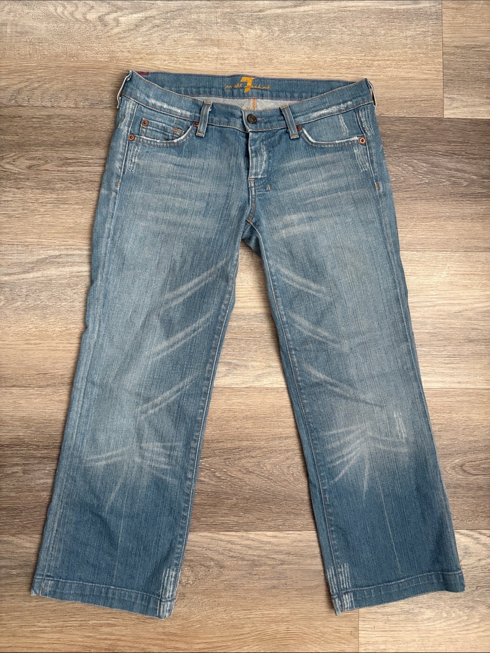 7 For All Mankind Women's Light Blue Jeans